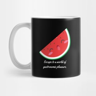 Escape to a world of gastronomic pleasure. Mug